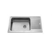 Carysil Vogue Single Bowl SS-304 Kitchen Sink with Drainer- Matt Finish