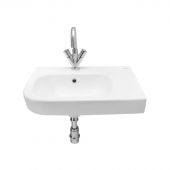 Cera Corren Wash Basins With Built-In Counter with Right Platform Snow-White