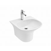 Cera Cuddle One Piece Wash Basin with Integrated Pedestal 460 x 435 x 330 mm