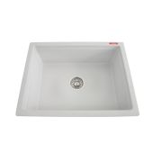 Futura Natural Quartz Single Bowl Kitchen Sink 24 x 18"