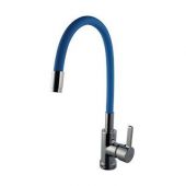 Hindware Brass Single Lever Sink Mixer With Flexible Spout (Blue)