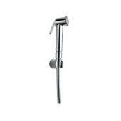 Jaquar Hand Shower (Health Faucet) With 1 Meter Long Easy Flex Tube In Chrome Finish & Wall Hook With Nrv (Back Flow Preventer)
