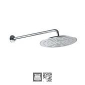 Jaquar Maze Overhead Shower 300Mm Round Shape Single Flow (Body & Face Plate Stainless Steel With Chrome Finish) With Rubit Cleaning System