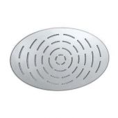 Jaquar Maze Overhead Shower 340X220Mm Oval Shape Single Flow (Body & Face Plate Stainless Steel With Chrome Finish) With Rubit Cleaning System