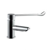 Jaquar Medi Series Florentine Single Lever Surgical Purpose Elbow Action Basin Mixer With Extended Operating Lever Without Popup Waste System With 450Mm Long Braided Hoses