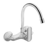 Kohler Kumin Single-Handle Wall Mount Kitchen Faucet In Polished Chrome Polished Chrome (K-99483In-A4-Cp)