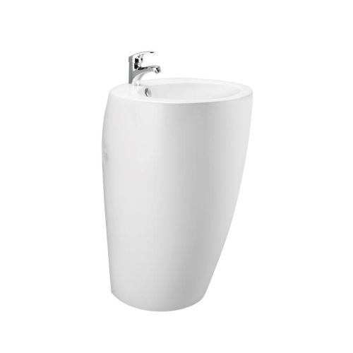 Cera Cherooke Wash Basin With Full Pedestal Snow-White