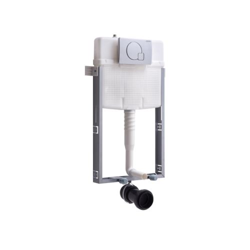 Cera Chevron Concealed Cistern Set with Half Frame