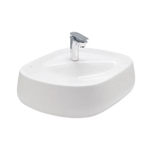 Cera Citrine Table Top Thin Rim Wash Basin Snow White