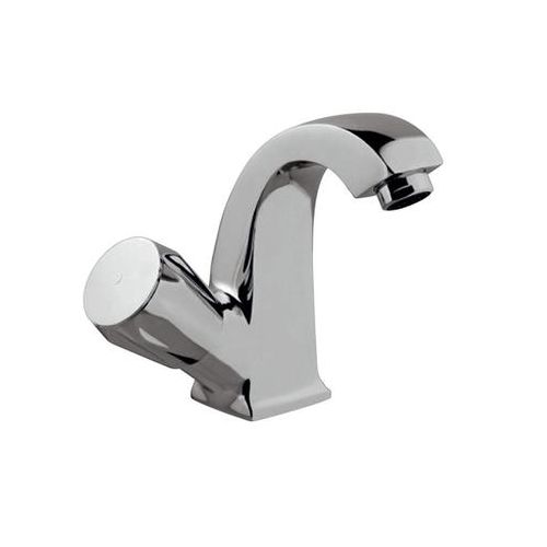 Jaquar Continental Swan Neck Tap With Right Hand Operating Knob With 450Mm Long Braided Hose