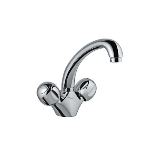 Jaquar Clarion Sink Mixer With Swinging Spout (Table Mounted Model) With 450Mm Long Braided Hoses