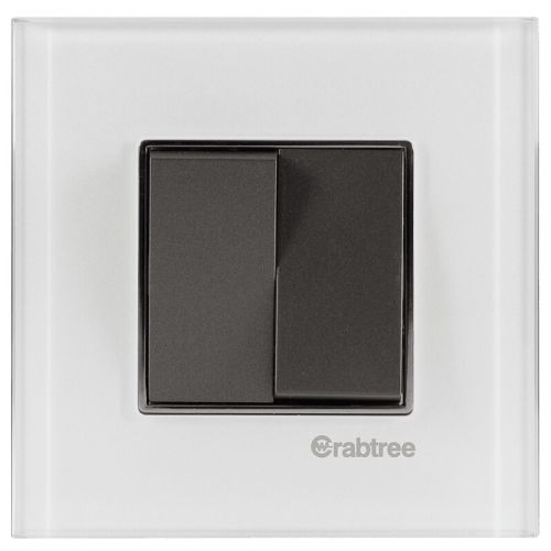 Crabtree Signia Grande Igloo White Glass Outer Plate
