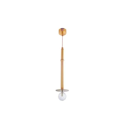 Jaquar 1 Light Diamond Cut style Glass with Antique Brass finishing Pendant