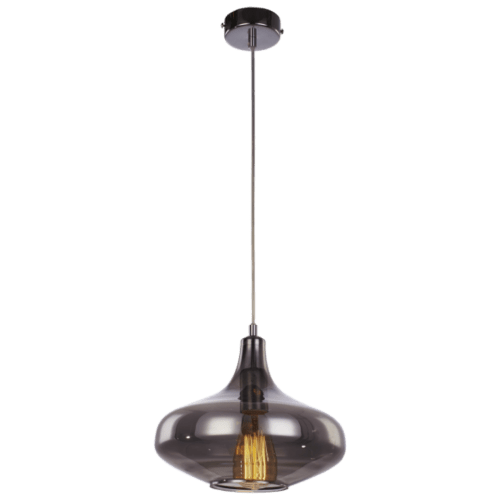 Jaquar 1 LT Smoky Glass with Chrome finishing Pendant  (DPN-CHR-MD150031291A)