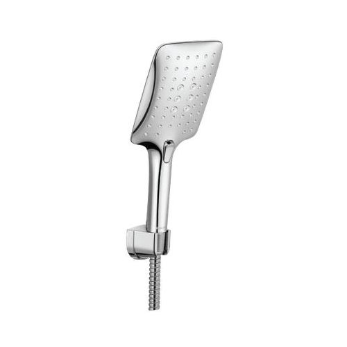 ESS ESS Shower 4" Hs Square, Easy Click 3F With 1.5 Mtr Flex Tube & Hook