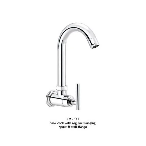 ESS ESS Tarim Sink Cock With Regular Swinging Spout & Wall Flange