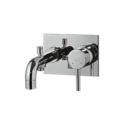 Jaquar Florentine Single Lever High Flow Bath & Shower Mixer (Concealed Body) Wall Mounted Model With Button Spout