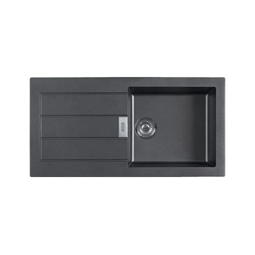 Franke Tectonite 611 1000x500 Carbon Black Kitchen Sink