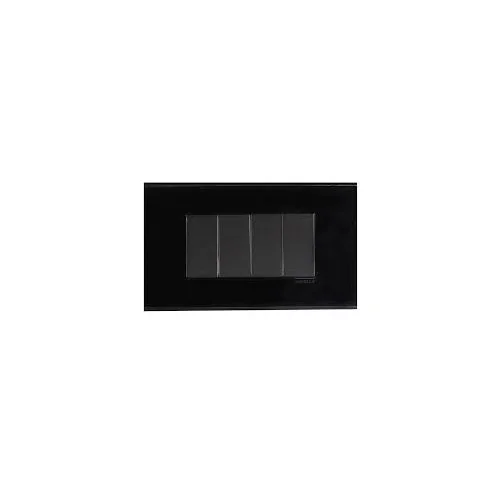 Havells Fabio Studio Plexi Glass Black Front Plate