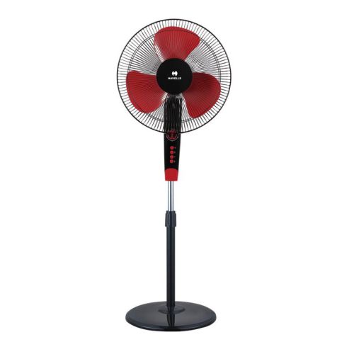 Havells Augusta 400mm Pedestal Fan Black Red