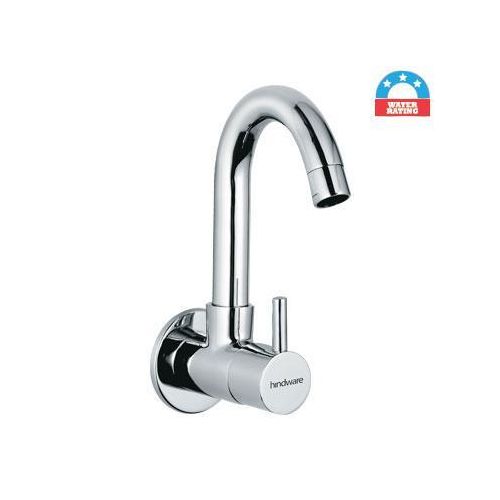 Hindware Flora Sink Cock With Extendend Swivel Spout (Wall Mounted) Star Rated