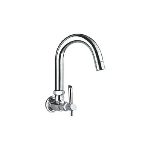 Hindware Immacula Sink Cock With Normal Swivel Spout & Wall Flange (Wall Mounted)