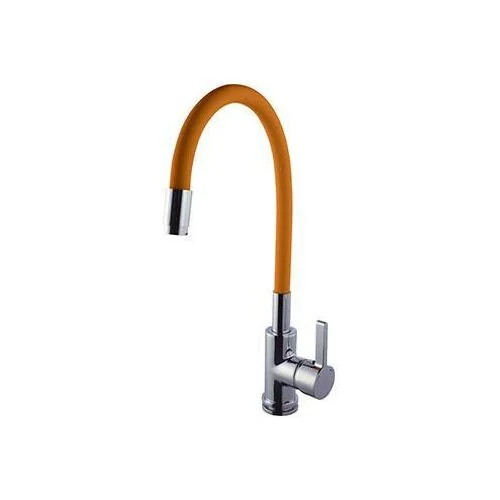 Hindware Single Lever Sink Mixer With Flexible Spout (Orange)