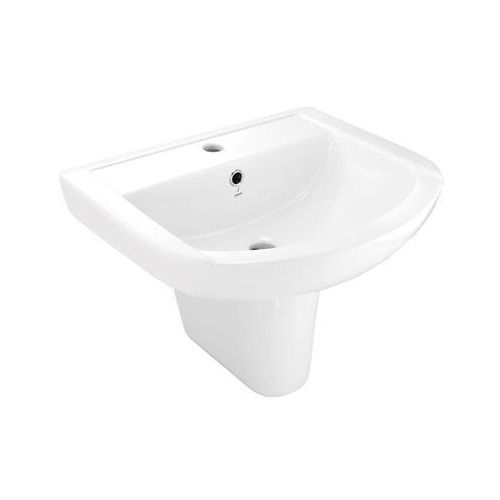Jaquar Aria Wall Hung Basin With Half Pedestal (ARS-WHT-39801+ARS-WHT-39305)