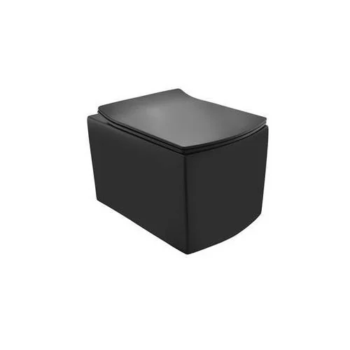 Jaquar Kubix Rimless Blind Installation Wall Hung Wc Black Matt (KUS-BLM-35953BIUFSM)