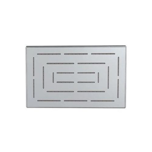 Jaquar Maze Overhead Shower 190X295Mm Rectangular Shape Single Flow  (Body & Face Plate Stainless Steel With Chrome Finish) With Rubit Cleaning System