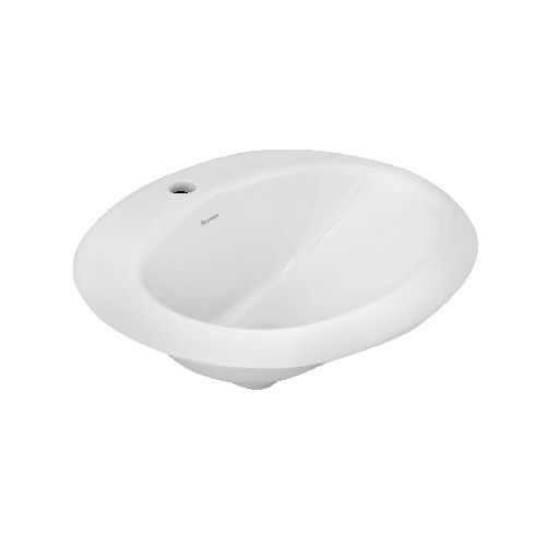 Parryware Mini Oval Self Rimming Counter Top Wash Basin White