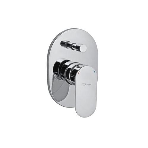 Jaquar Opal Prime Single Lever Exposed Parts Kit Of Divertor Consisting Of Operating Lever, Wall Flange (With Seals) & Button Only Chrome