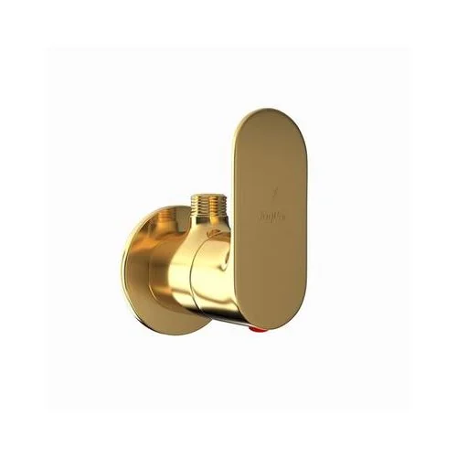 Jaquar Opal Prime Angular Stop Cock With Wall Flange Full Gold