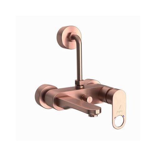 Jaquar Ornamix Prime Single Lever Wall Mixer With Provision For Overhead Shower With 115Mm Long Bend Pipe On Upper Side, Connecting Legs & Wall Flanges Antique Copper