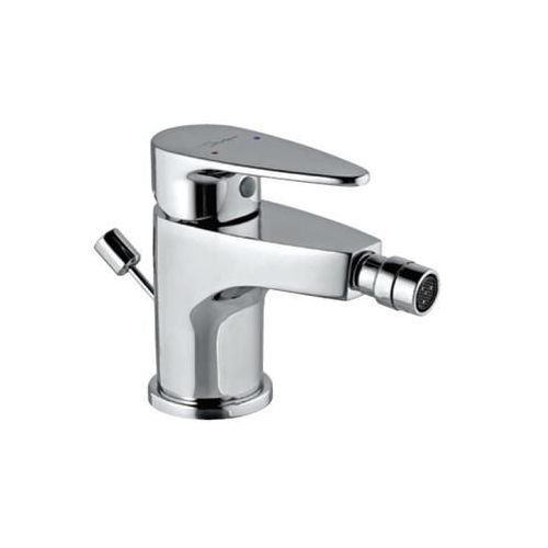 Jaquar Vignette Prime Single Lever 1-Hole Bidet Mixer With Popup Waste System With 375Mm Long Braided Hoses Hole Bidet Mixer