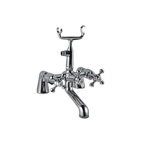 Jaquar Queens Bath Tub Mixer (Exposed Straight Legs) With Telephone Shower Arrangement & Crutch (Without Hand Shower And Shower Hose)