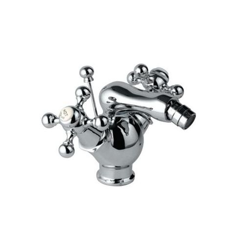 Jaquar Queens 1 - Hole Bidet Mixer With Popup Waste System With 375Mm Long Braided Hoses