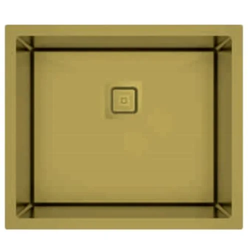 Carysil Micro Radius R10 Single Bowl PVD Gold Kitchen Sink 31"x17"x8"- Matt Finish