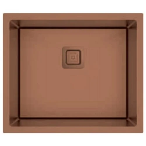 Carysil Micro Radius R10 Single Bowl PVD Rose Gold Kitchen Sink 21"x18"x8"- Matt Finish