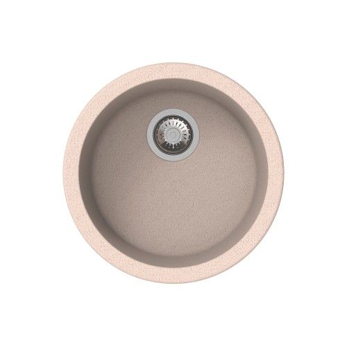 Carysil Rock Quartz Round Single Bowl Kitchen Sink