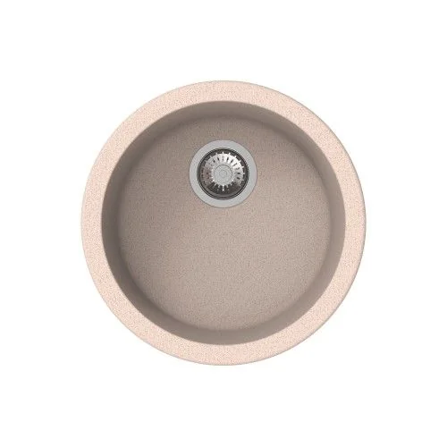 Carysil Rock Quartz Round Single Bowl Kitchen Sink