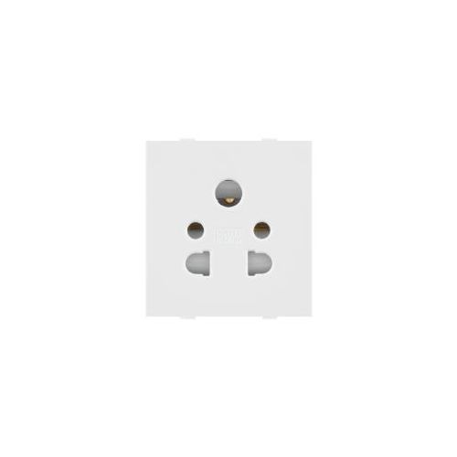 Roma White, 10A, Multi Socket for Cell Phone Pin or 2Pin & 3 Pin