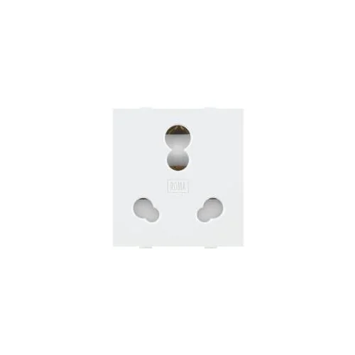 Roma 6A & 16A Twin White Socket(Heavy Duty)