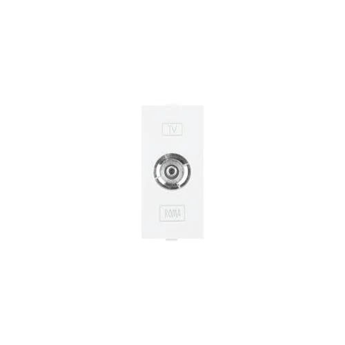 Roma White, T.V Socket Outlet Single