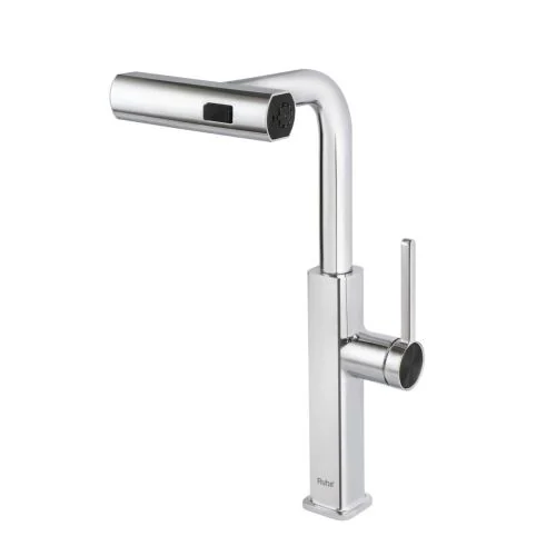 Ruhe Arrow Triple Flow Pull-Out Kitchen Mixer Faucet Chrome