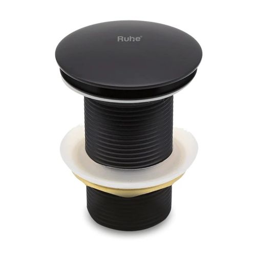 Ruhe Pop-up Waste Coupling in Matte Black PVD Coating (3 Inches)