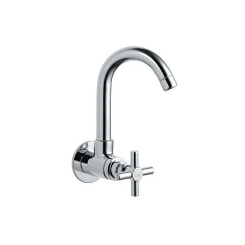 Jaquar Solo Sink Cock With Swinging Spout (Wall Mounted Model) With Wall Flange