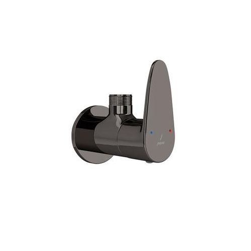 Jaquar Vignette Prime Angular Stop Cock With Wall Flange Black Chrome