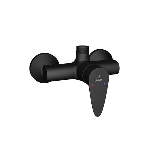 Jaquar Vignette Prime Single Lever Exposed Shower Mixer With Provision For Connection To Exposed Shower Pipe With Connecting Legs & Wall Flanges Black Matt