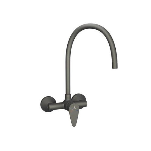 Jaquar Vignette Prime Single Lever Sink Mixer With Swinging Spout On Upper Side (Wall Mounted Model) With Connecting Legs & Wall Flanges Graphite